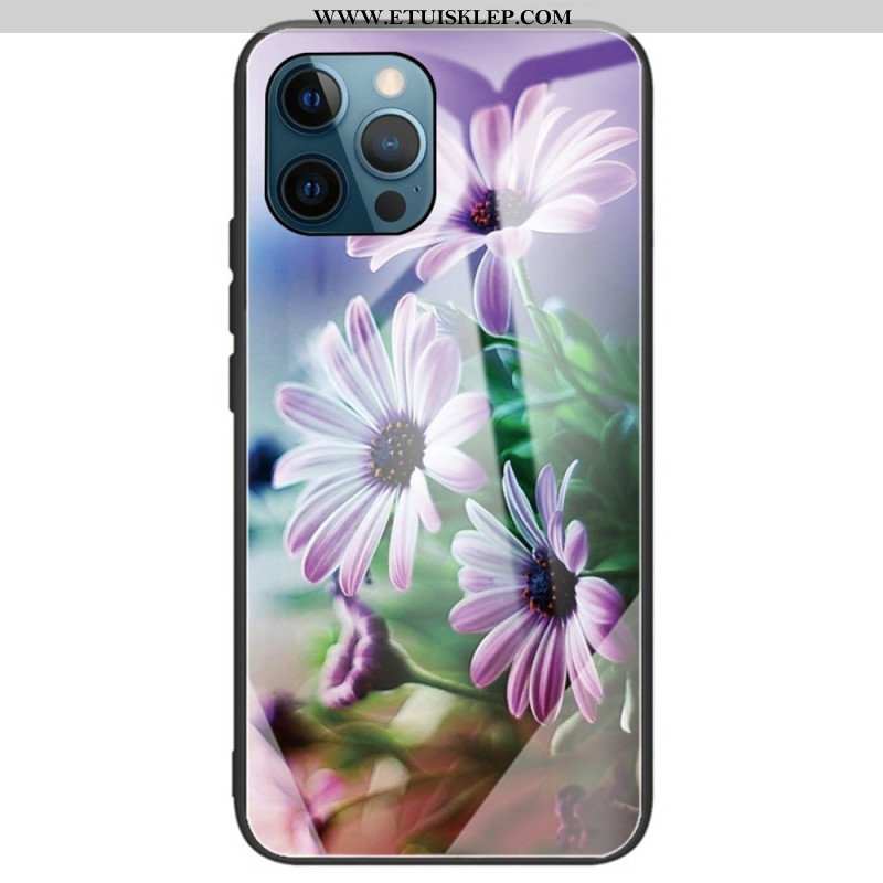 Futerały do iPhone 14 Pro Max Kwiaty Ze Szkła Hartowanego